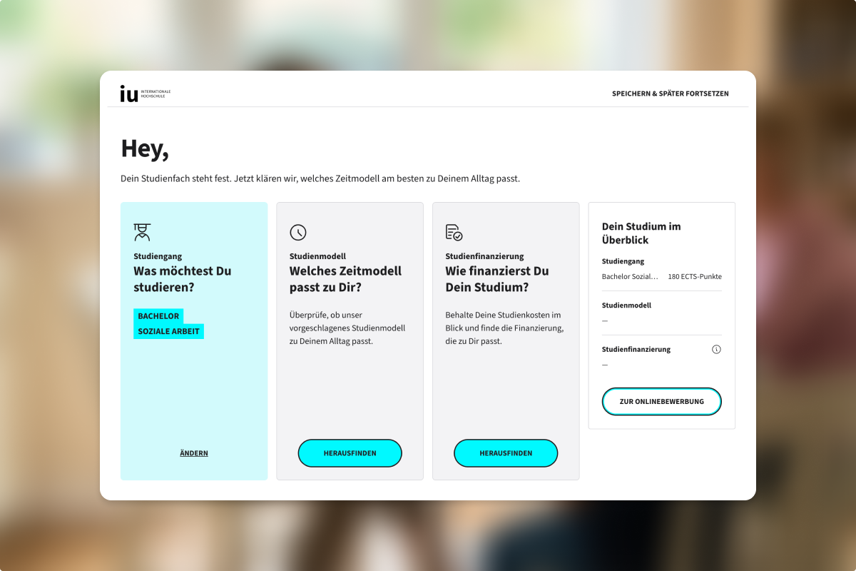 Vorschau des StudyPlanner Tools